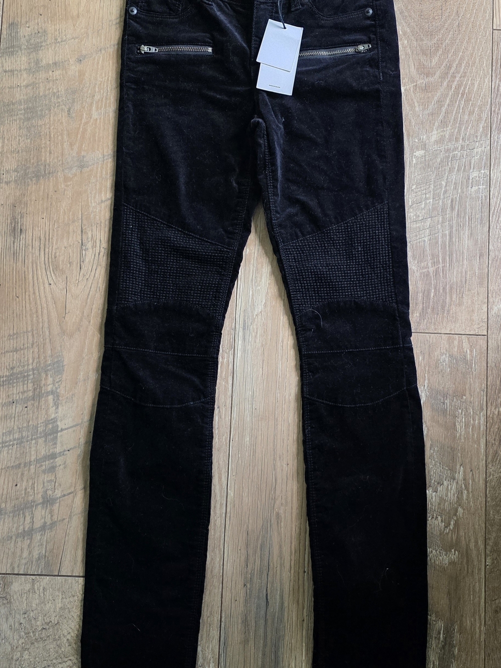 Hudson Jeans Black Kids Corduroy Moto-Style Jeans